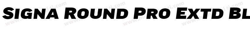 Signa Round Pro Extd Black字体转换